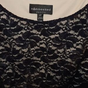 Black dress stretchy, top with sequins